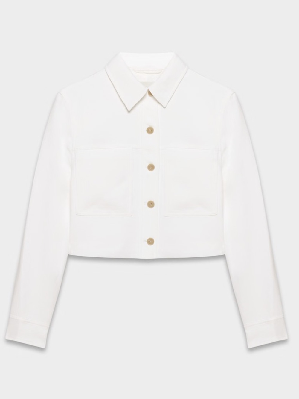 Aritzia White Little Cropped Jacket